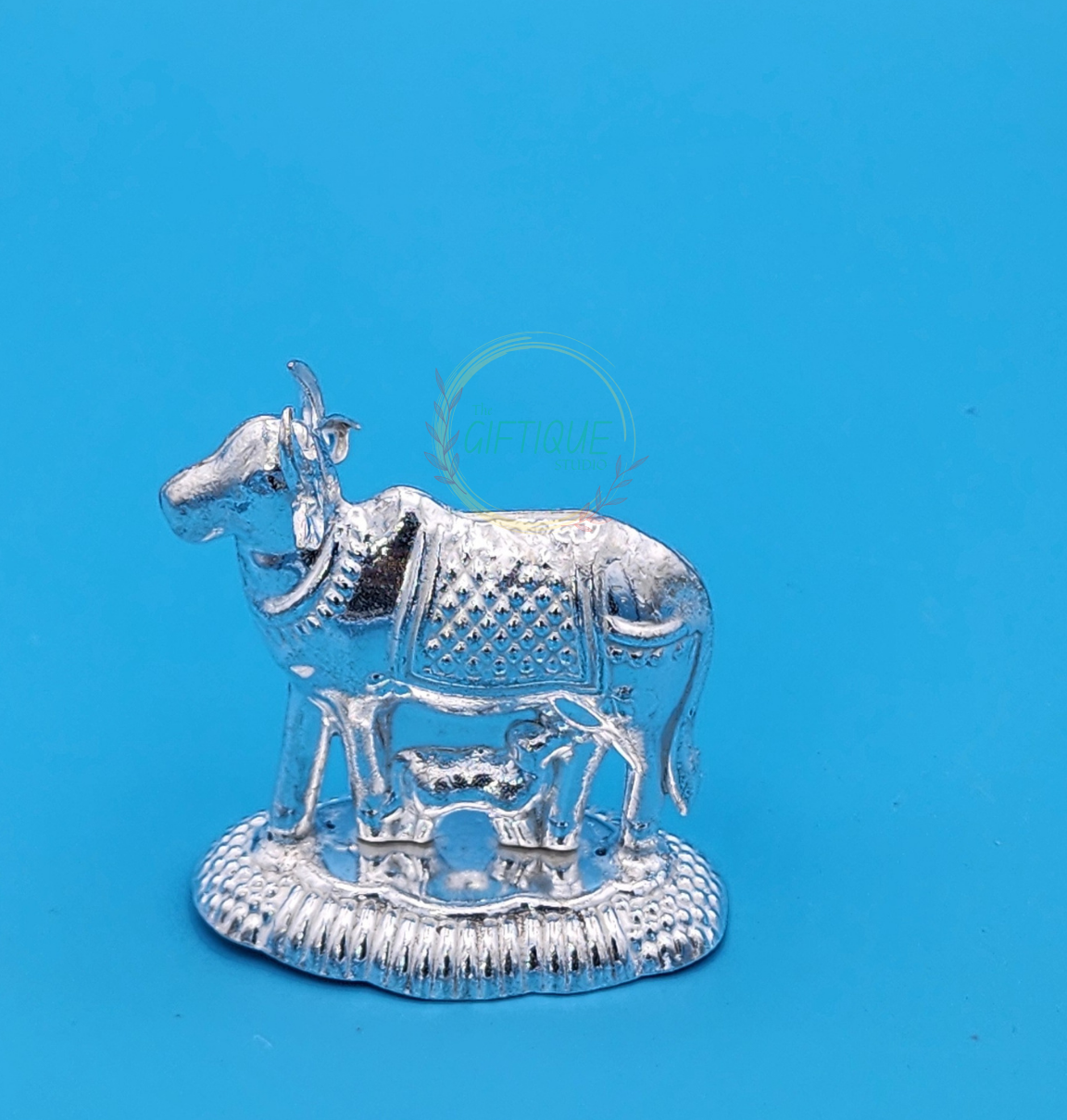 German Silver Cow & Calf